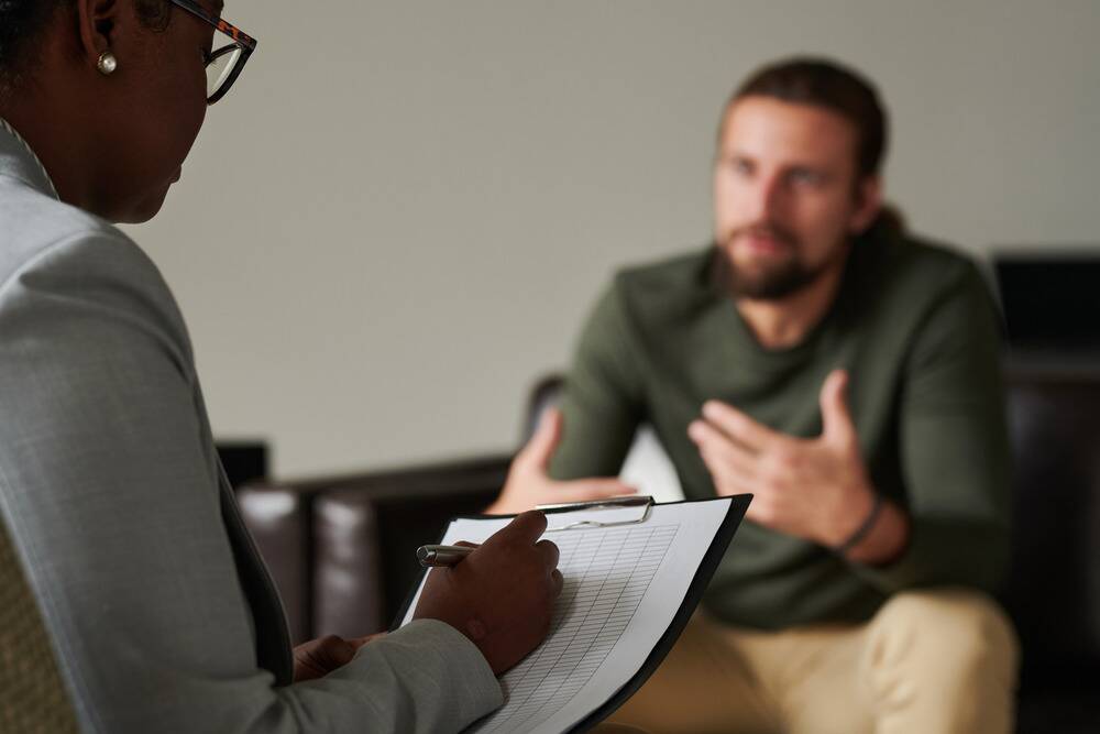 man in drug and alcohol rehab for dual diagnosis treatment, addiction treatment program for adhd and addiction